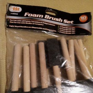 #56 FOAM PAINT BRUSHES 10 in the pack NEW